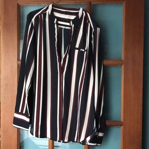 Red, white, and blue ladies top